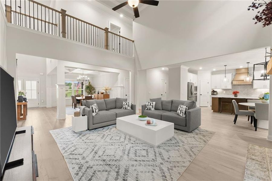 Furnished interior view inside a new home in Woodland Hills, Loganville (Image 18). Furnished interior view inside a new home in Woodland Hills, Loganville (Image 18).
