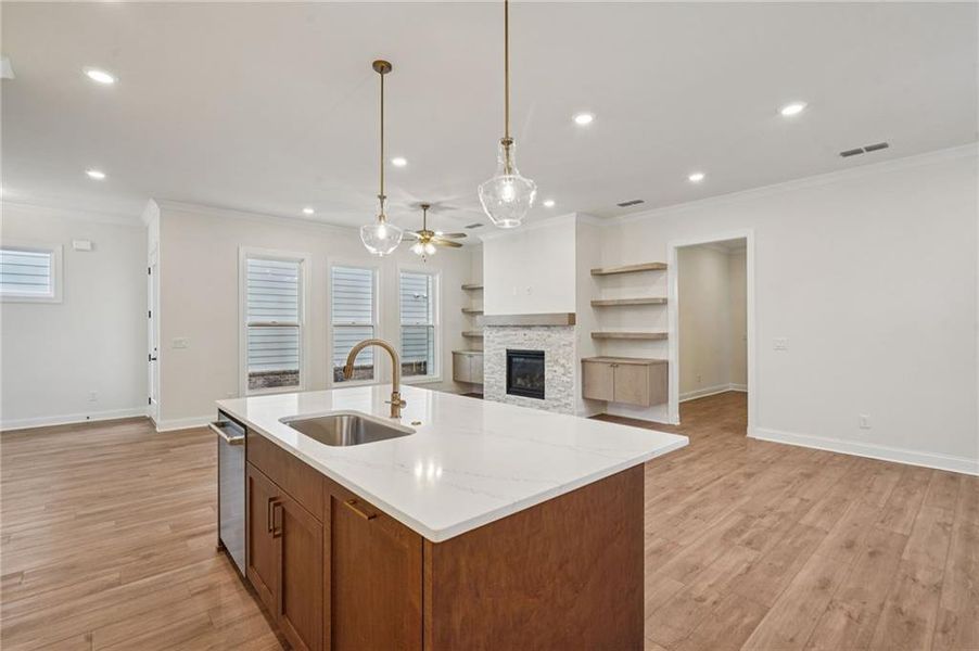 Furnished interior view inside a new home in Aberdeen, Hoschton (Image 13).