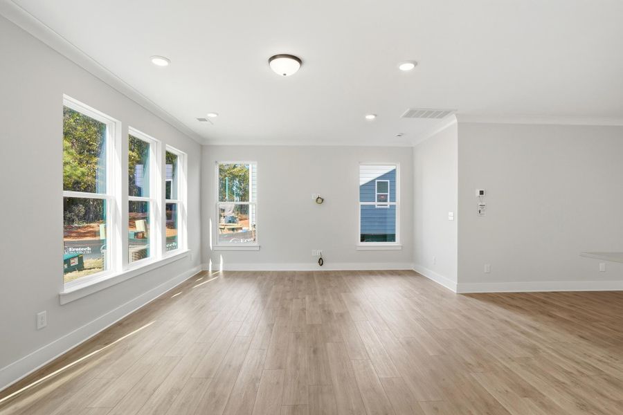 Spacious, unfurnished interior of a new home in Blythe Mill Townhomes, Waxhaw (Image 28). Spacious, unfurnished interior of a new home in Blythe Mill Townhomes, Waxhaw (Image 28).