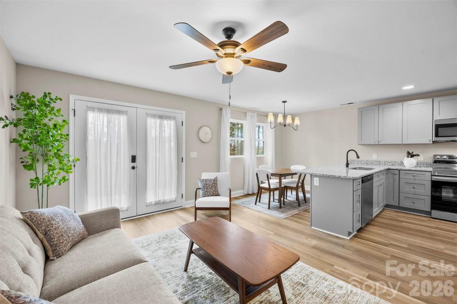 Furnished interior view inside a new home in , Kannapolis (Image 40).