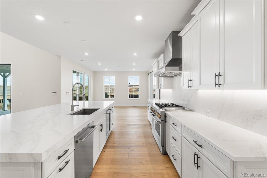 Furnished interior view inside a new home in Luxe at The Canyons, Castle Pines (Image 18).