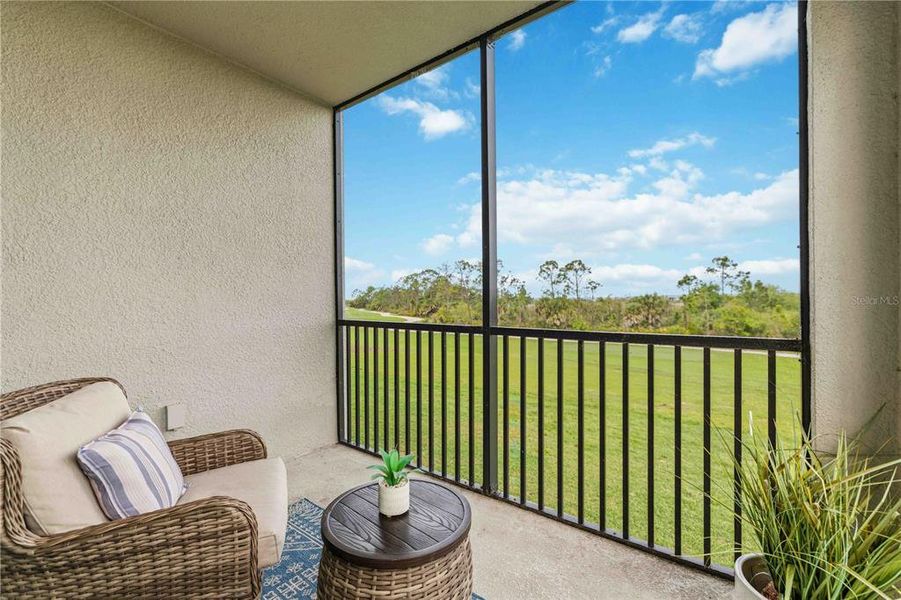 Exterior details and patio area of a home in Wellen Park Golf & Country Club, Venice (Image 21).