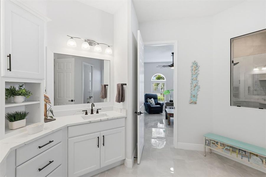 Furnished interior view inside a new home in The Reserve at Twin Rivers, Parrish (Image 25). Furnished interior view inside a new home in The Reserve at Twin Rivers, Parrish (Image 25).