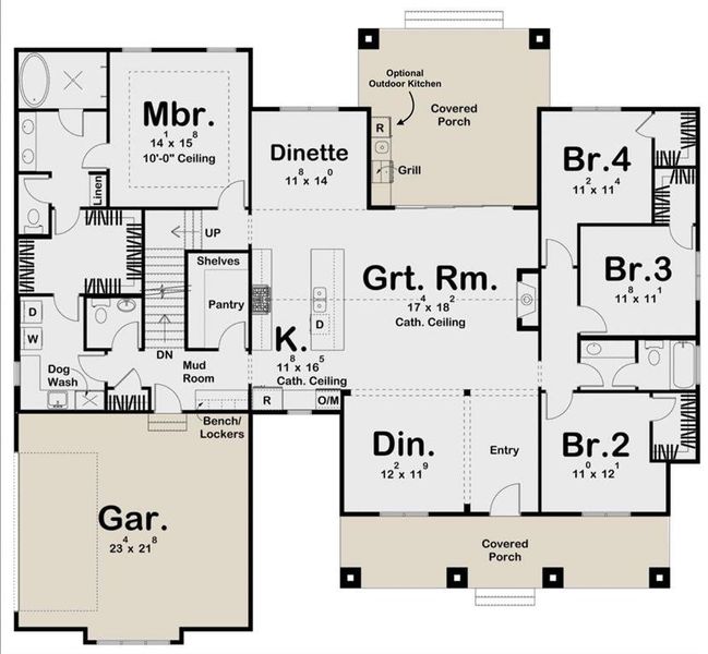 2D floor plan layout of this home in Parallel Pastures, Poolville, TX (Image 3). 2D floor plan layout of this home in Parallel Pastures, Poolville, TX (Image 3).