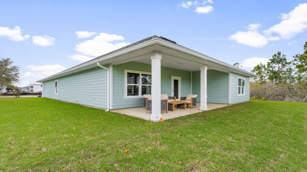 Representative exterior details of a home built from the The Delray by D.R. Horton in Pine Creek and Heron Walk, Port St. Joe (Image 3). Representative exterior details of a home built from the The Delray by D.R. Horton in Pine Creek and Heron Walk, Port St. Joe (Image 3).