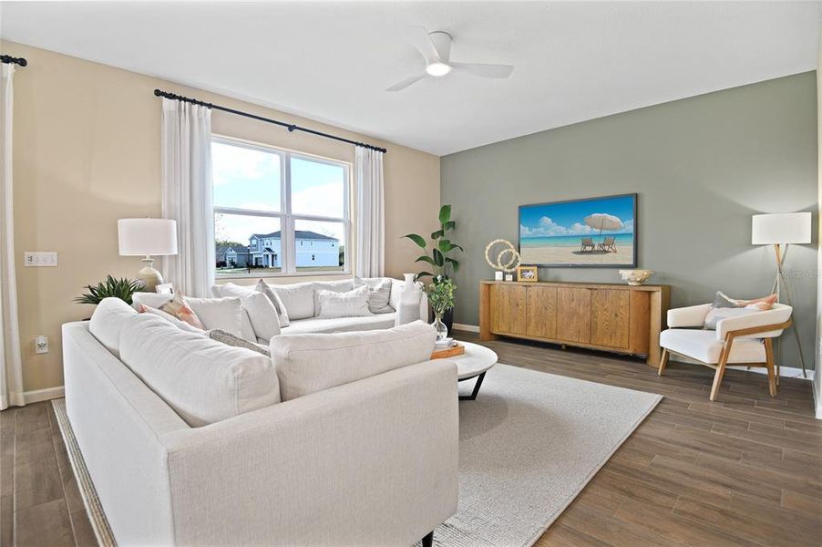 Furnished interior view inside a new home in Maple Ridge, Palmetto (Image 6). Furnished interior view inside a new home in Maple Ridge, Palmetto (Image 6).