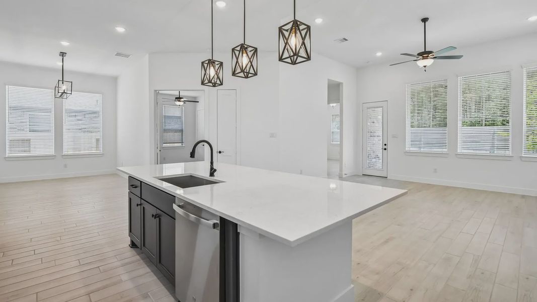 Furnished interior view inside a new home in Artavia, Conroe (Image 11).
