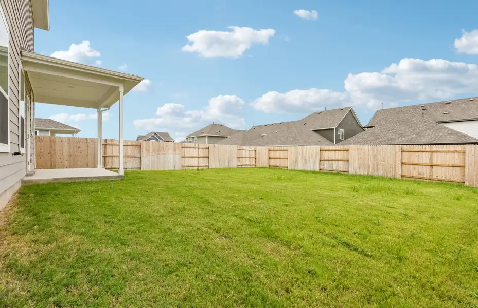 Exterior details and patio area of a home in Patterson Ranch, Georgetown (Image 3). Exterior details and patio area of a home in Patterson Ranch, Georgetown (Image 3).