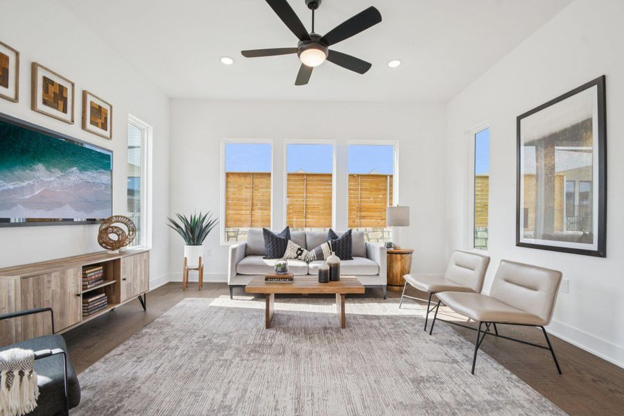 Furnished interior view inside a new home in Novel, Austin (Image 16).