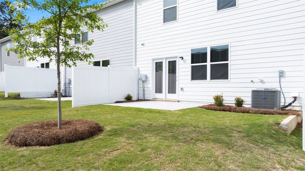 Exterior details and patio area of a home in Echo Glen, Stockbridge (Image 25). Exterior details and patio area of a home in Echo Glen, Stockbridge (Image 25).