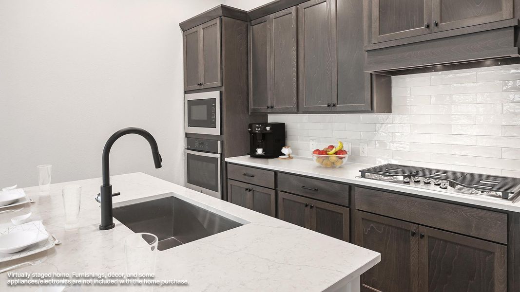 Furnished interior view inside a new home in 6 Creeks, Kyle (Image 14).