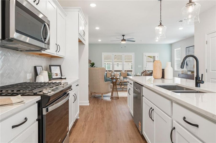 Furnished interior view inside a new home in East Park Village, Kennesaw (Image 10).