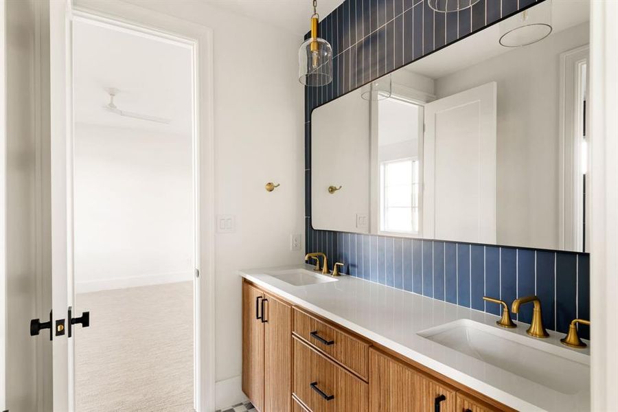 Furnished interior view inside a new home in , Dallas (Image 13). Furnished interior view inside a new home in , Dallas (Image 13).