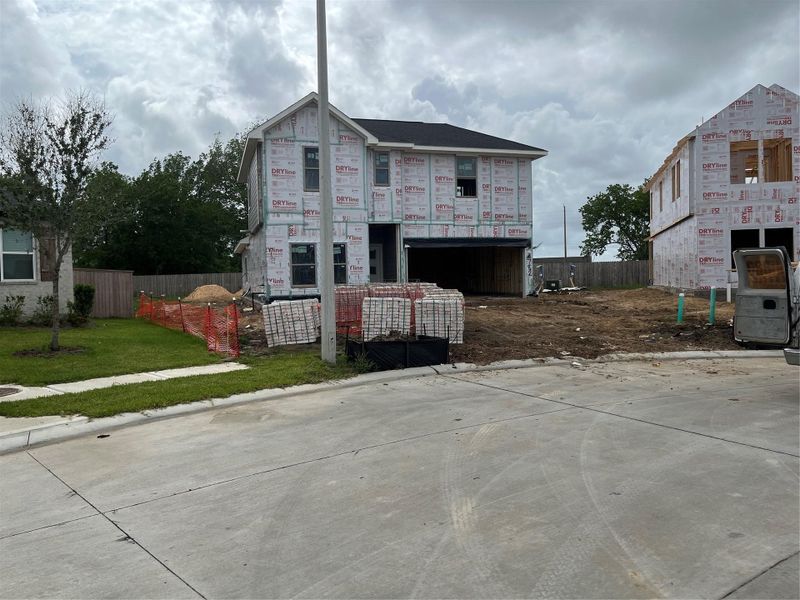 In-progress construction of a new home in Laurel Landing, Alvin, TX (Image 11).