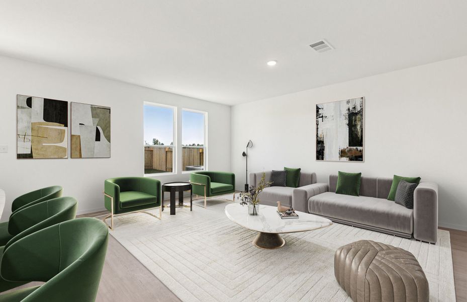 Furnished interior view inside a new home in Montgomery Bend, Montgomery (Image 11).