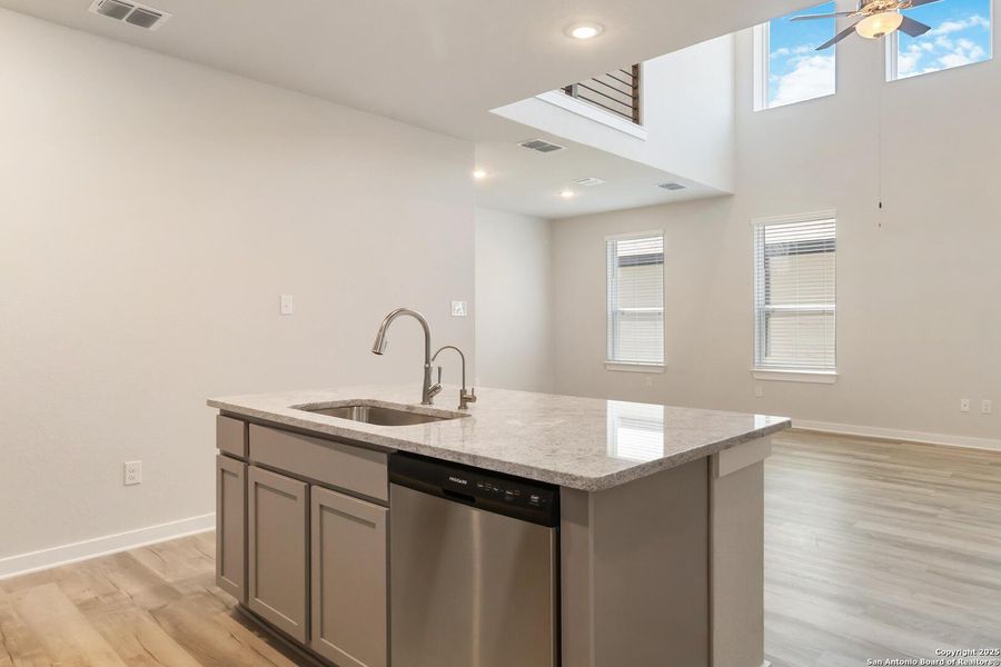 Furnished interior view inside a new home in Timber Creek, San Antonio (Image 4).