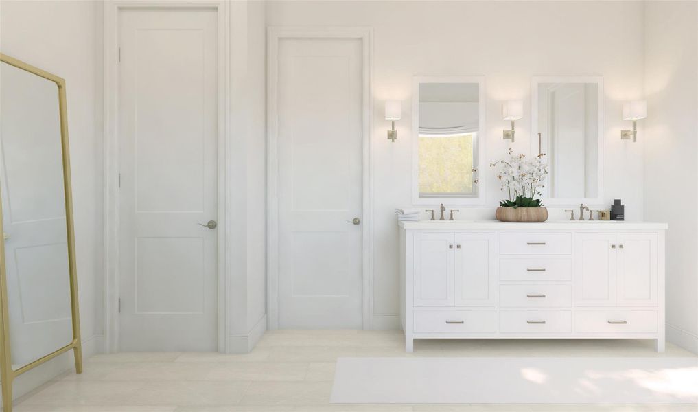 Spa-like primary bath (*Artist rendering used for illustration purposes only.) Spa-like primary bath (*Artist rendering used for illustration purposes only.)