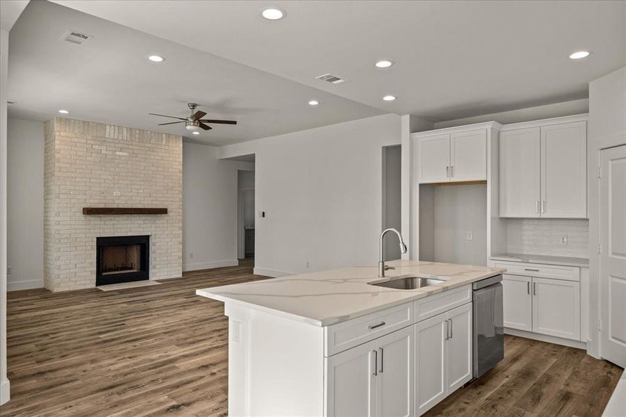 Furnished interior view inside a new home in Briar Branch Estates, Celeste (Image 12). Furnished interior view inside a new home in Briar Branch Estates, Celeste (Image 12).