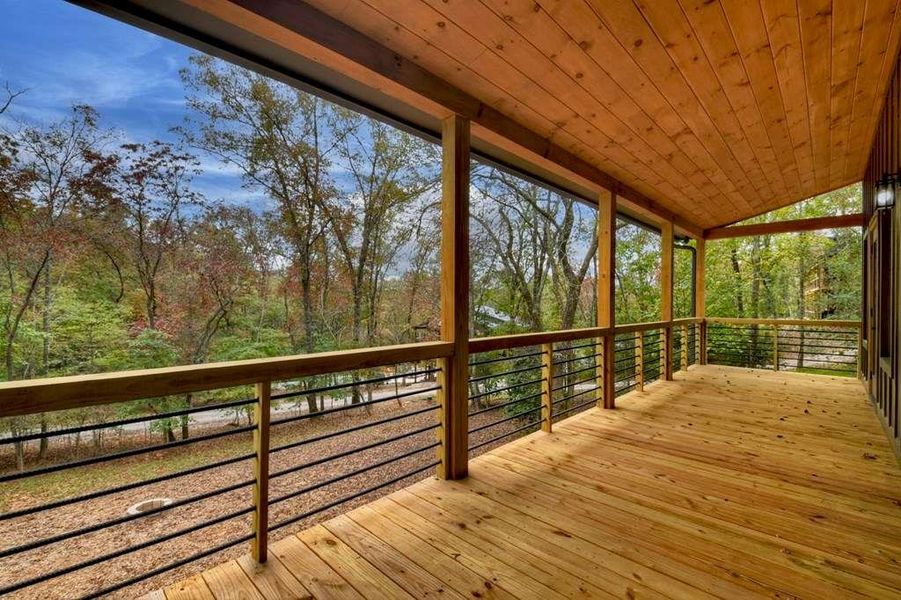 Exterior details and patio area of a home in , Blue Ridge (Image 21).
