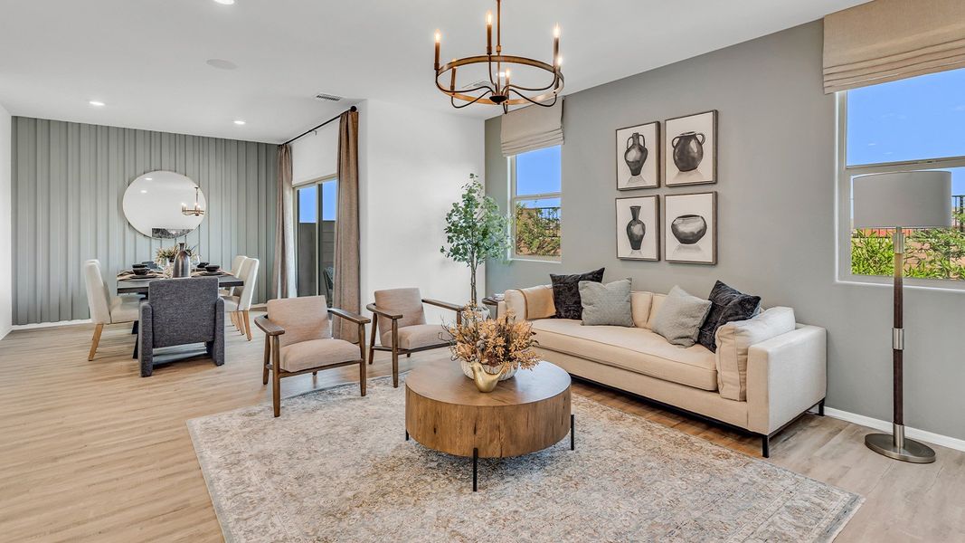Furnished interior view inside a new home in Hanson Ridge, Vail (Image 8).