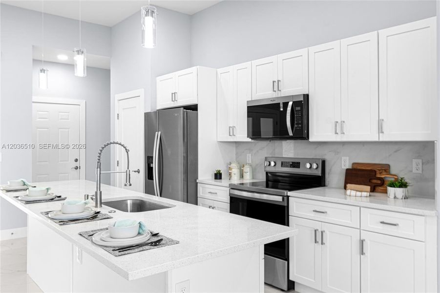Furnished interior view inside a new home in , Lehigh Acres (Image 17).