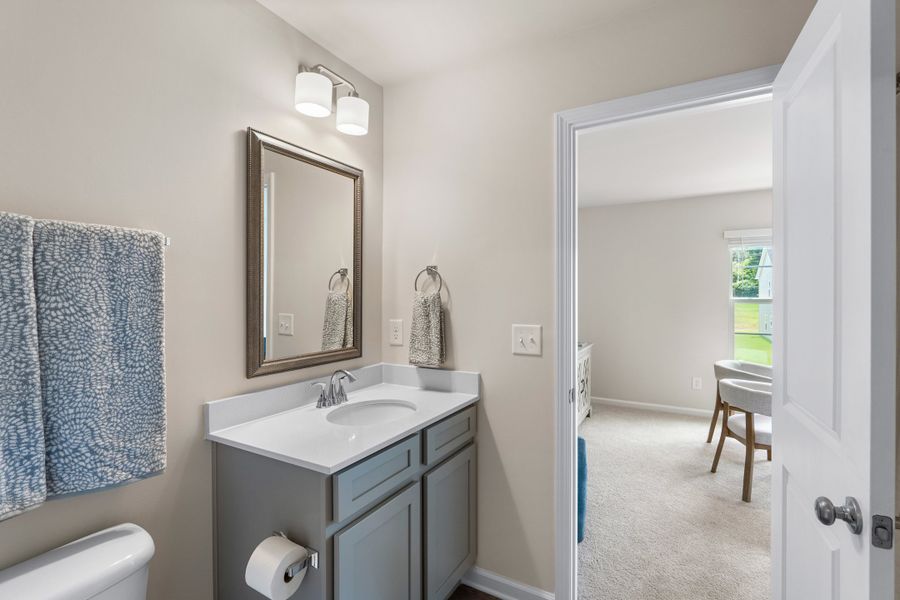 Furnished interior view inside a new home in Reserve at Mill Creek, Columbia (Image 25).