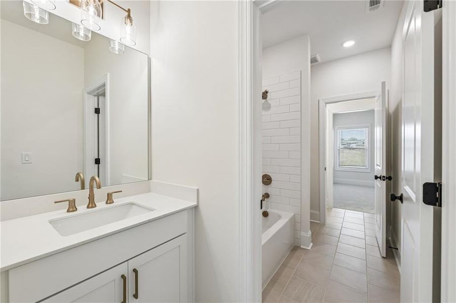 Furnished interior view inside a new home in Waterhaven, Cumming (Image 15).