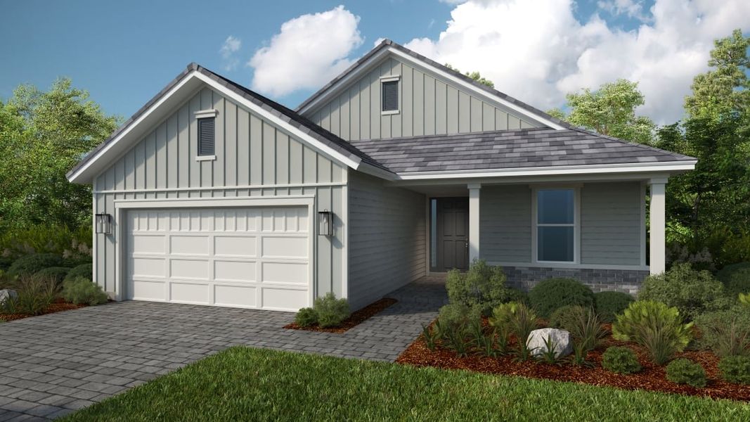 Representative exterior photo of a completed home built from the Marino by Taylor Morrison in Esplanade at St. Marys, St. Marys, GA (Image 15).