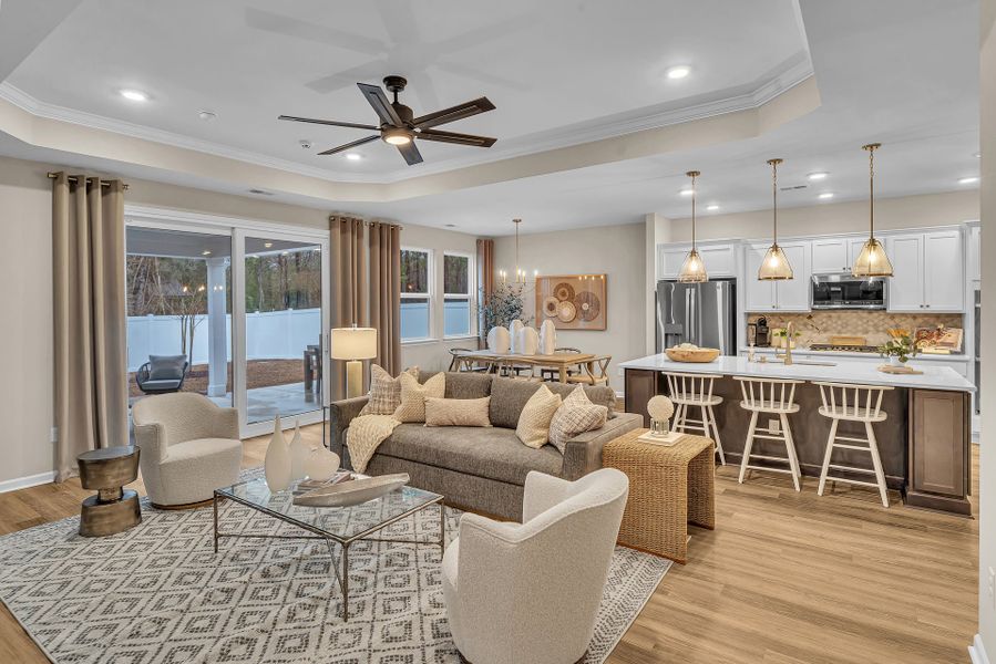 Representative furnished interior of a home built from the The Wave Crest by Chesapeake Homes in Coastal Club of the Carolinas, Calabash (Image 28).