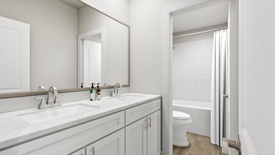 Furnished interior view inside a new home in Prairie Collection at The Meadows, Denton (Image 3).