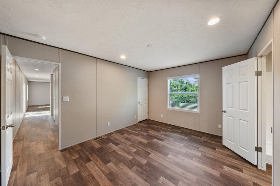 Another view of the large master bedroom Another view of the large master bedroom