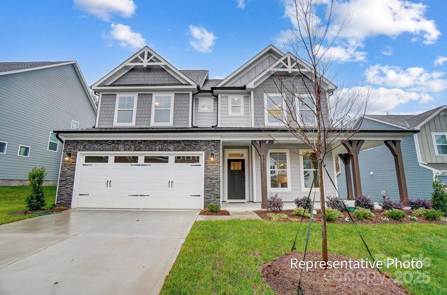 Homesite 406 will feature a 2-story home with a basement