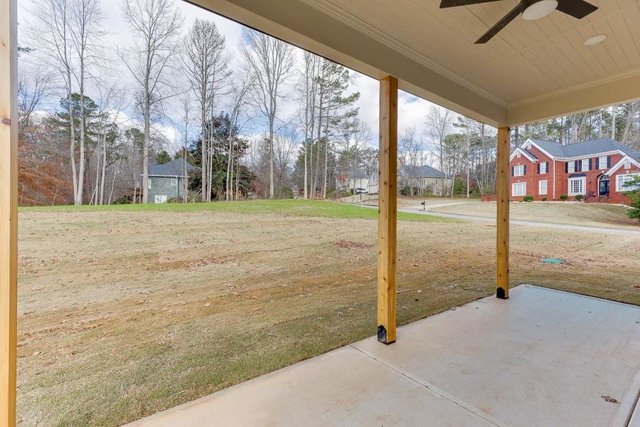 Exterior details and patio area of a home in , Flowery Branch (Image 29).