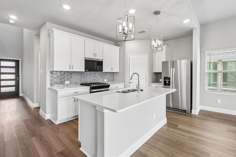 Furnished interior view inside a new home in Eastridge - Signature Series, Princeton (Image 7). Furnished interior view inside a new home in Eastridge - Signature Series, Princeton (Image 7).