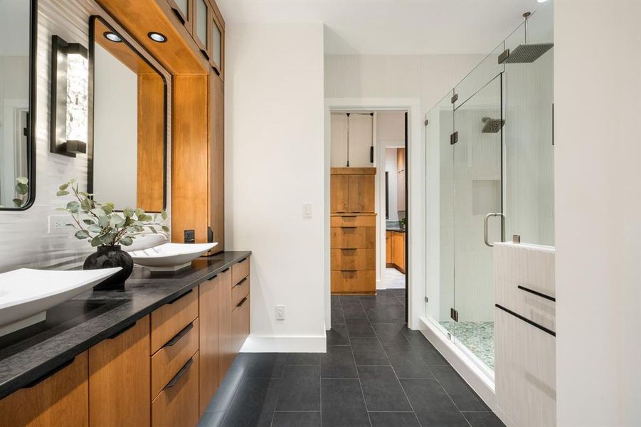Furnished interior view inside a new home in , Oak Point (Image 11).