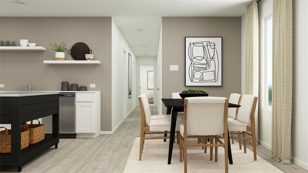 Furnished interior view inside a new home in Santa Fe Village, Cleveland (Image 11).