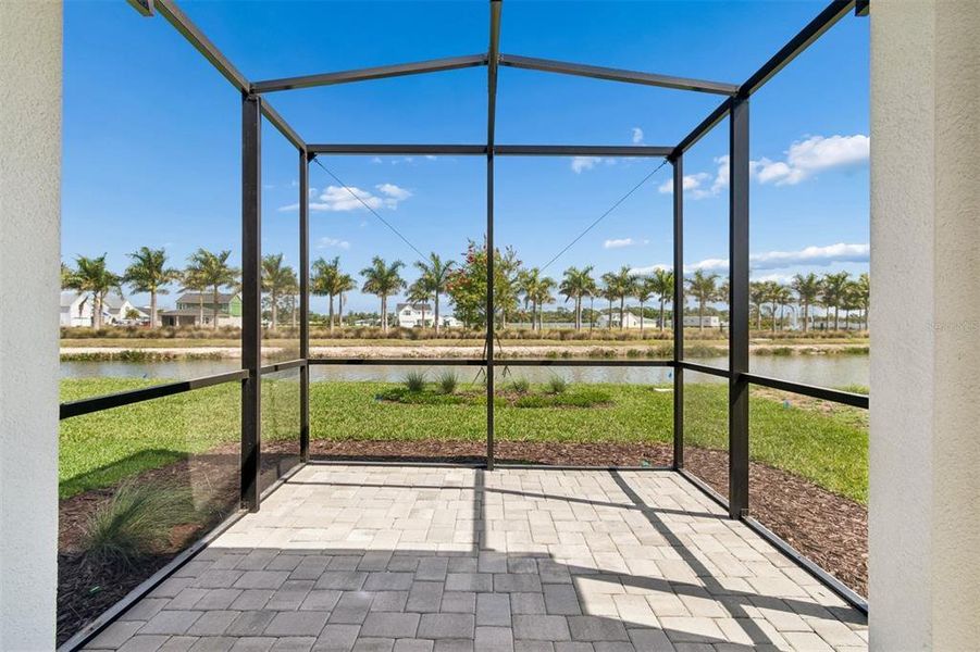 Exterior details and patio area of a home in Gracewater at Sarasota, Sarasota (Image 19).