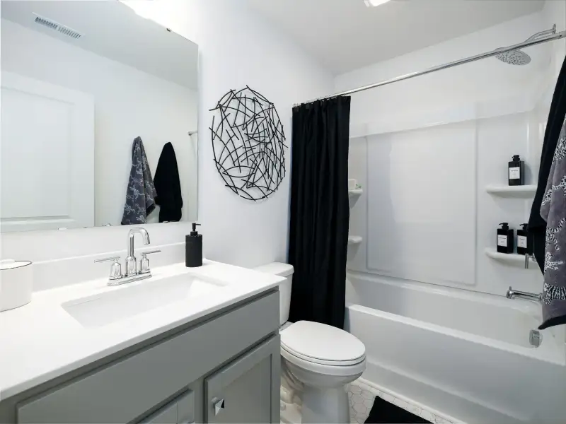 Furnished interior view inside a new home in Dukes Ridge, Charlotte (Image 22).