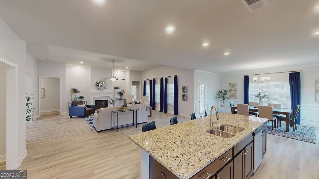 Furnished interior view inside a new home in The Abberley., Macon (Image 4).