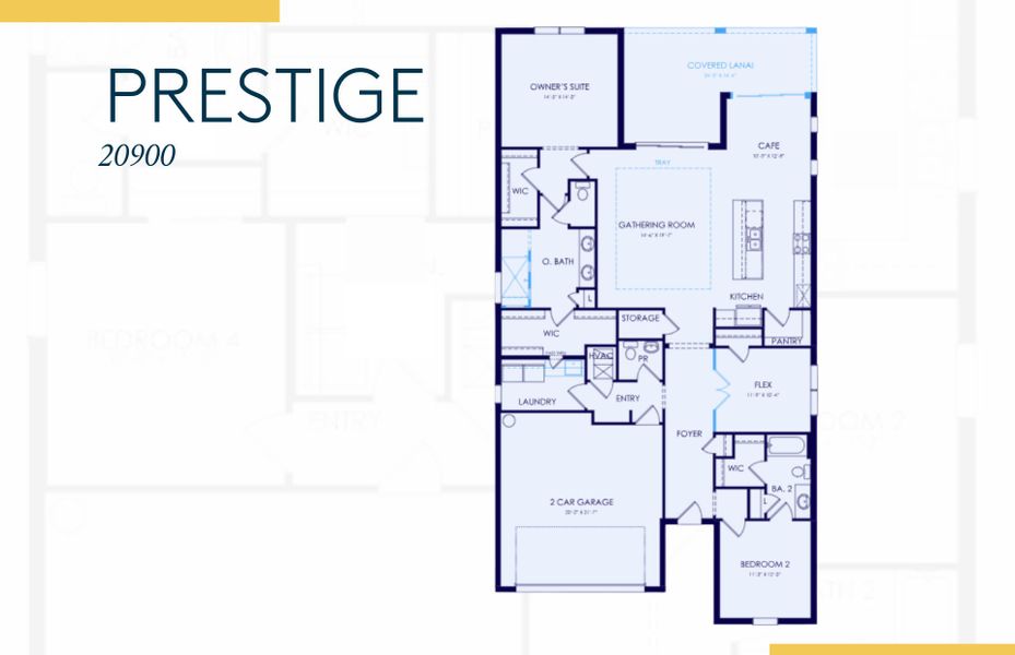 2D floor plan layout of this home in Arbor Oaks, North Port, FL (Image 5).