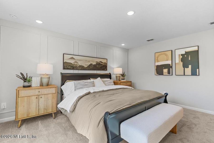 Furnished interior view inside a new home in The Landings at Pecan Park, Jacksonville (Image 16).