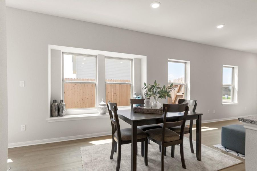 Furnished interior view inside a new home in Blanco Vista, San Marcos (Image 5).
