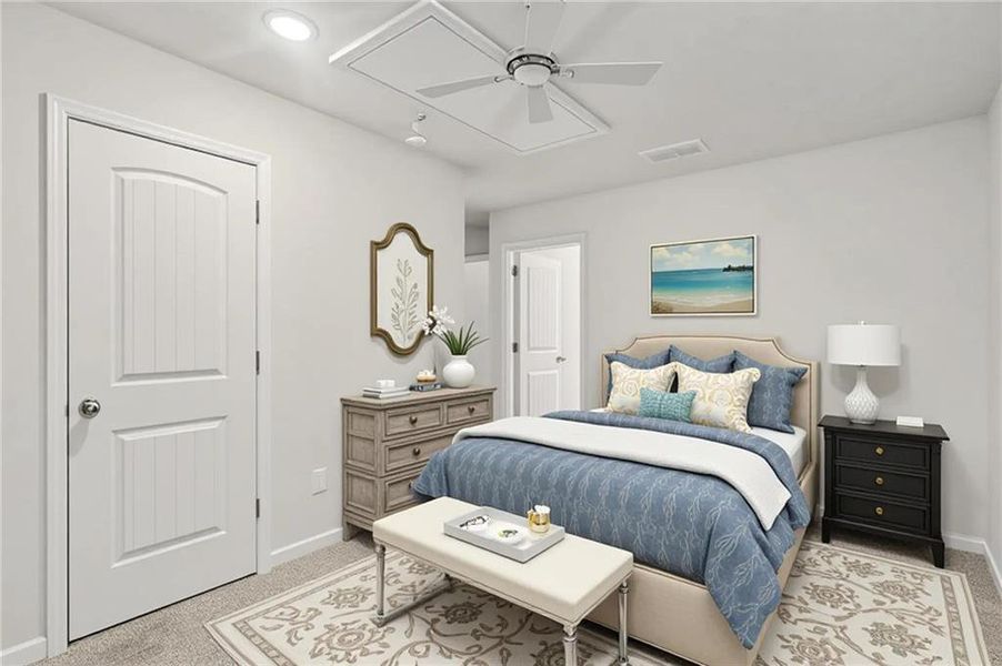 Furnished interior view inside a new home in , Atlanta (Image 8).