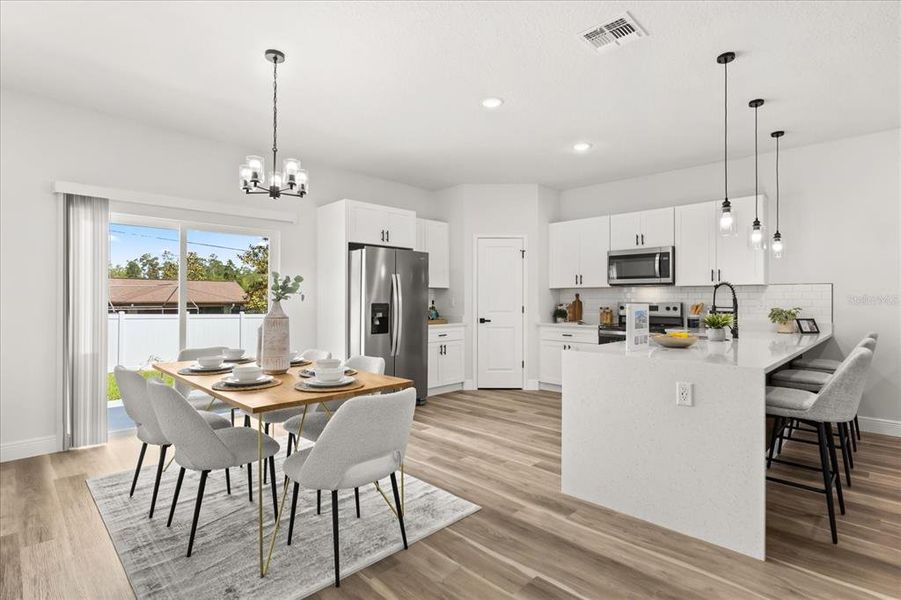 Furnished interior view inside a new home in , Ocala (Image 18). Furnished interior view inside a new home in , Ocala (Image 18).