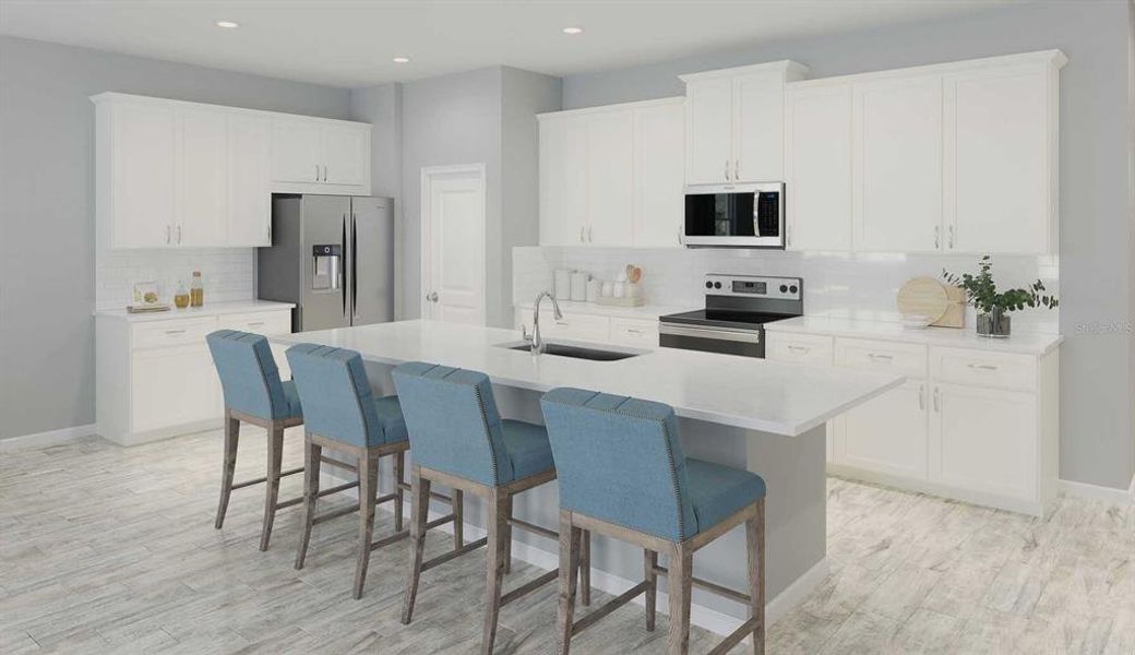 Furnished interior view inside a new home in Meridian Parks, Orlando (Image 4).