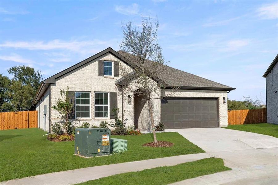 Front exterior of a new home in Monticello Park, Princeton, TX, highlighting curb appeal (Image 2).