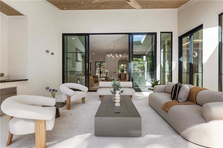 Exterior details and patio area of a home in , Sandy Springs (Image 34). Exterior details and patio area of a home in , Sandy Springs (Image 34).