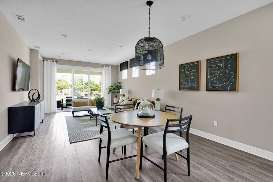 Furnished interior view inside a new home in Seminole Palms, Palm Coast (Image 7). Furnished interior view inside a new home in Seminole Palms, Palm Coast (Image 7).