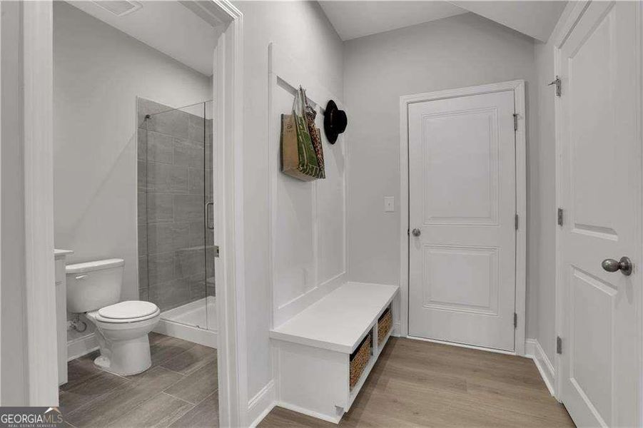 Furnished interior view inside a new home in The Paddocks at Doc Hughes, Buford (Image 36).