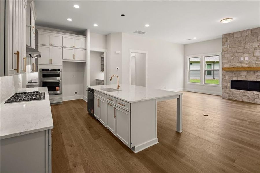 Furnished interior view inside a new home in Soleil Belmont Park, Canton (Image 4). Furnished interior view inside a new home in Soleil Belmont Park, Canton (Image 4).